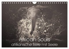 African Souls - afrikanische Tiere mit Seele (Wandkalender 2025 DIN A4 quer), CALVENDO Monatskalender