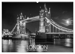 London Stadt an der Themse (Wandkalender 2025 DIN A2 quer), CALVENDO Monatskalender