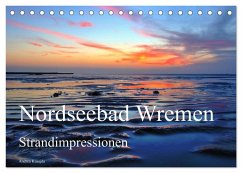 Nordseebad Wremen - Strandimpressionen (Tischkalender 2025 DIN A5 quer), CALVENDO Monatskalender - Calvendo;Kusajda, Andrea