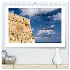 Griechenlands Perlen Kreta und Santorin (hochwertiger Premium Wandkalender 2025 DIN A2 quer), Kunstdruck in Hochglanz - Calvendo;Streiparth, Katrin