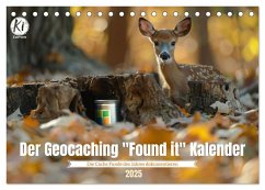 Der Geocaching Found it Kalender (Tischkalender 2025 DIN A5 quer), CALVENDO Monatskalender - Calvendo;Waurick, Kerstin
