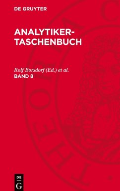 Cover Analytiker-Taschenbuch, Band 8, Analytiker-Taschenbuch Band 8