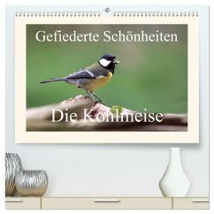 Gefiederte Schönheiten - Die Kohlmeise (hochwertiger Premium Wandkalender 2025 DIN A2 quer), Kunstdruck in Hochglanz - Calvendo;pötsch, rolf