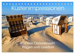 Küstenimpressionen von den Ostseeinseln Rügen und Usedom (Tischkalender 2025 DIN A5 quer), CALVENDO Monatskalender