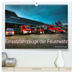 Einsatzfahrzeuge der Feuerwehr (hochwertiger Premium Wandkalender 2025 DIN A2 quer), Kunstdruck in Hochglanz