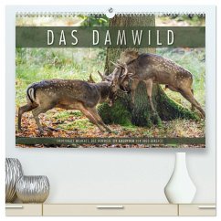 Emotionale Momente: Das Damwild. (hochwertiger Premium Wandkalender 2025 DIN A2 quer), Kunstdruck in Hochglanz