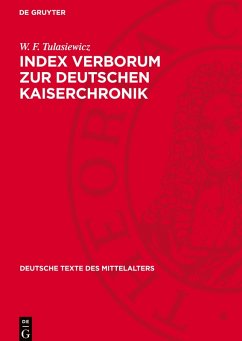 Cover Index Verborum zur Deutschen Kaiserchronik