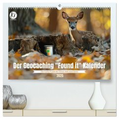 Der Geocaching Found it Kalender (hochwertiger Premium Wandkalender 2025 DIN A2 quer), Kunstdruck in Hochglanz - Calvendo;Waurick, Kerstin