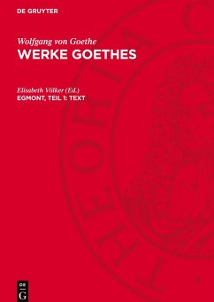 Werke Goethes, Egmont, Teil 1: Text Cover Werke Goethes, Egmont, Teil 1: Text