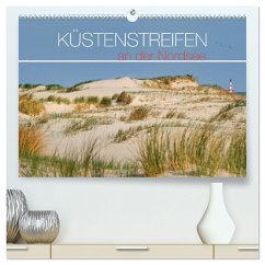 Küstenstreifen an der Nordsee (hochwertiger Premium Wandkalender 2025 DIN A2 quer), Kunstdruck in Hochglanz - Calvendo;Bergmann, Kathleen