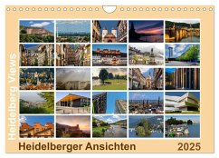 Heidelberg Views - Heidelberger Ansichten (Wandkalender 2025 DIN A4 quer), CALVENDO Monatskalender