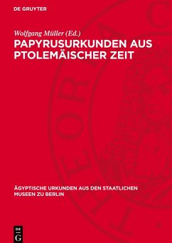 Cover Papyrusurkunden aus ptolemäischer Zeit