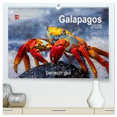 Galapagos 2025 tierisch gut (hochwertiger Premium Wandkalender 2025 DIN A2 quer), Kunstdruck in Hochglanz