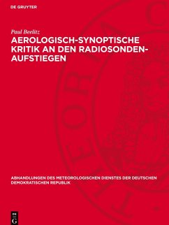 Cover Aerologisch-synoptische Kritik an den Radiosonden-Aufstiegen