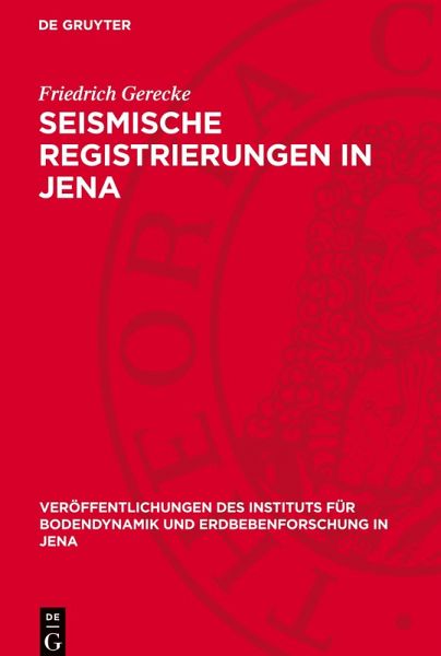 Seismische Registrierungen in Jena Seismische Registrierungen in Jena