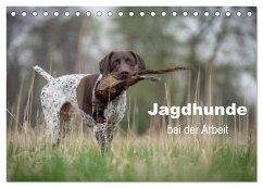 Jagdhunde bei der Arbeit (Tischkalender 2025 DIN A5 quer), CALVENDO Monatskalender