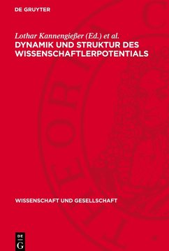Cover Dynamik und Struktur des Wissenschaftlerpotentials