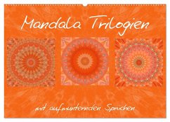 Mandala Trilogien (Wandkalender 2025 DIN A2 quer), CALVENDO Monatskalender