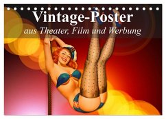 Vintage-Poster aus Theater, Film und Werbung (Tischkalender 2025 DIN A5 quer), CALVENDO Monatskalender