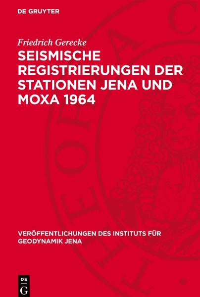 Seismische Registrierungen der Stationen Jena und Moxa 1964 Seismische Registrierungen der Stationen Jena und Moxa 1964