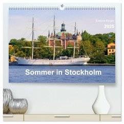 Sommer in Stockholm 2025 (hochwertiger Premium Wandkalender 2025 DIN A2 quer), Kunstdruck in Hochglanz
