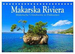 Makarska Riviera - Malerische Urlaubsorte in Dalmatien (Tischkalender 2025 DIN A5 quer), CALVENDO Monatskalender
