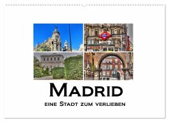 Madrid eine Stadt zum Verlieben (Wandkalender 2025 DIN A2 quer), CALVENDO Monatskalender