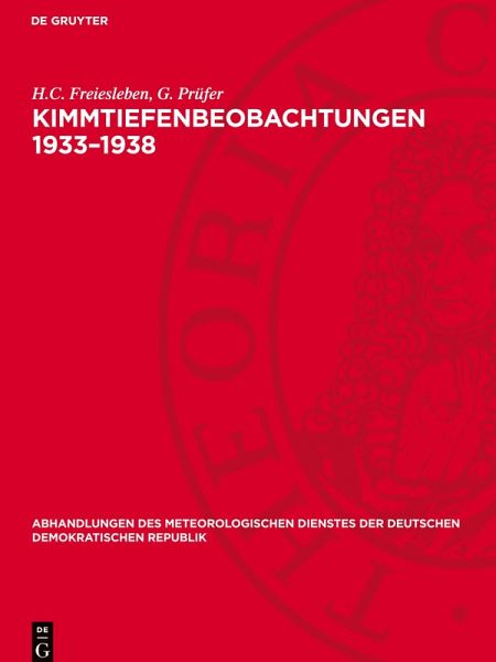 Kimmtiefenbeobachtungen 1933-1938