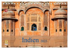 Indien 2025 Tempel, Tiger und Paläste (Tischkalender 2025 DIN A5 quer), CALVENDO Monatskalender