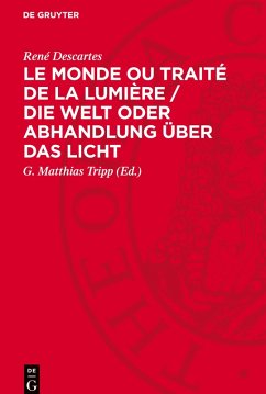Cover Le Monde ou Traité de la Lumière / Die Welt oder Abhandlung über das Licht
