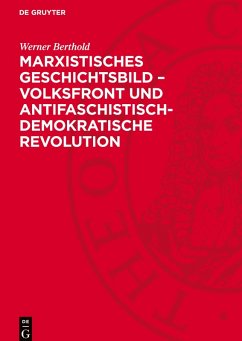 Cover Marxistisches Geschichtsbild - Volksfront und antifaschistisch-demokratische Revolution