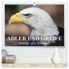 Adler und Greife - Könige des Himmels (hochwertiger Premium Wandkalender 2025 DIN A2 quer), Kunstdruck in Hochglanz