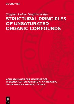 Cover Structural Principles of Unsaturated Organic Compounds