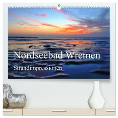 Nordseebad Wremen - Strandimpressionen (hochwertiger Premium Wandkalender 2025 DIN A2 quer), Kunstdruck in Hochglanz - Calvendo;Kusajda, Andrea