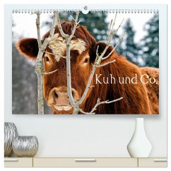 Kuh und Co. (hochwertiger Premium Wandkalender 2025 DIN A2 quer), Kunstdruck in Hochglanz - Calvendo;Ehmke, E.