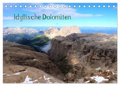 Idyllische Dolomiten (Tischkalender 2025 DIN A5 quer), CALVENDO Monatskalender - Calvendo;Albicker, Gerhard