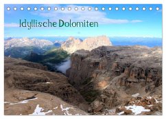 Idyllische Dolomiten (Tischkalender 2025 DIN A5 quer), CALVENDO Monatskalender