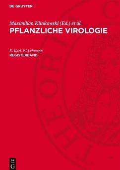 Pflanzliche Virologie, Registerband - Karl, E.;Lehmann, W.