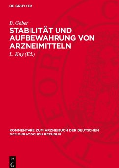 Cover Stabilität und Aufbewahrung von Arzneimitteln