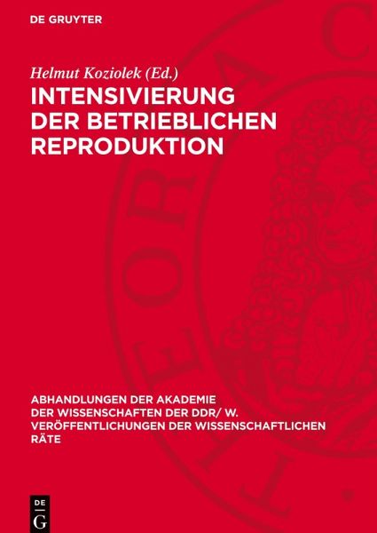 Intensivierung der betrieblichen Reproduktion