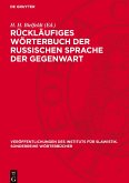 Rückläufiges Wörterbuch der russischen Sprache der Gegenwart