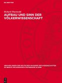 Aufbau und Sinn der Völkerwissenschaft