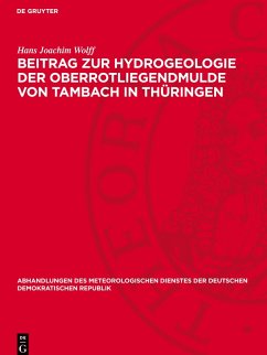 Beitrag zur Hydrogeologie der Oberrotliegendmulde von Tambach ¿n Thüringen - Wolff, Hans Joachim