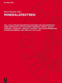 Cover Mineralspektren, Teil 2, Die Ultrarotabsorption häufiger und paragenetisch oder wirtschaftlich wichtiger Carbonat-, Borat-, Sulfat-, Chromat-, Phosphat-, Arsenat-, Vanadat- und Silikatmineralien im Spektralbereich 400-4000 cm hoch minus 1 (25-2,5 ¿m)