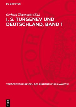 Cover I. S. Turgenev und Deutschland, Band 1