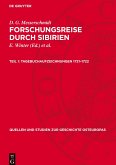 Forschungsreise durch Sibirien, Teil 1, Tagebuchaufzeichnungen 1721-1722 Forschungsreise durch Sibirien, Teil 1, Tagebuchaufzeichnungen 1721-1722