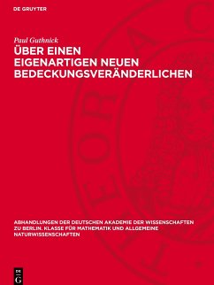 Über einen eigenartigen neuen Bedeckungsveränderlichen - Guthnick, Paul