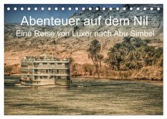 Abenteuer auf dem Nil. Eine Reise von Luxor nach Abu Simbel (Tischkalender 2025 DIN A5 quer), CALVENDO Monatskalender