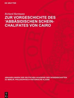 Cover Zur Vorgeschichte des 'Abb¿sidischen Schein-Chalifates von Cairo