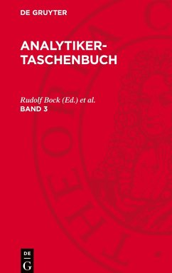 Analytiker-Taschenbuch, Analytiker-Taschenbuch - Analytiker-Taschenbuch